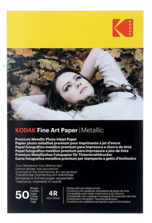 Papier fotograficzny Kodak Fine Art Paper Metallic 240 g/m2 / 4R / 10x15cm / 50 szt / 891723 - zdjęcie 2