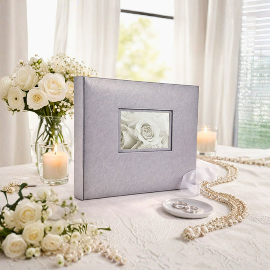 Album tradycyjny szyty 32x24 cm 60 stron DBCH30LOVESILVERB - zdjęcie 2