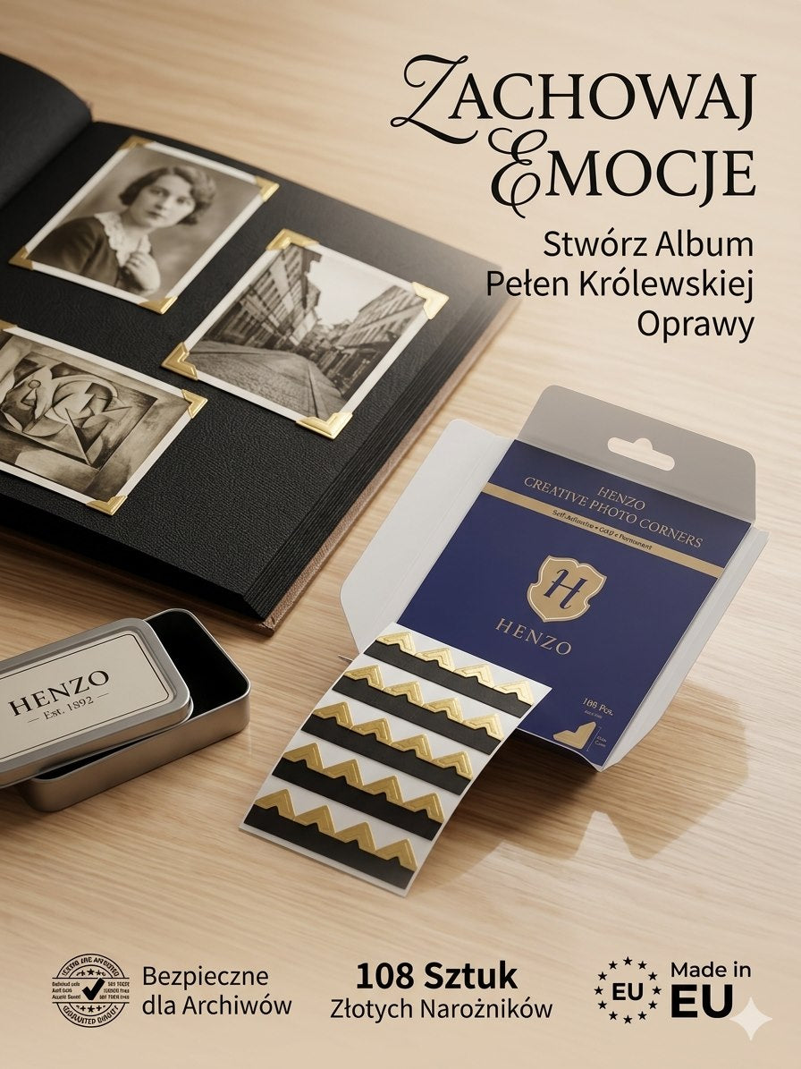 Fotoprzylepce Henzo złote 108 szt. 1842100
