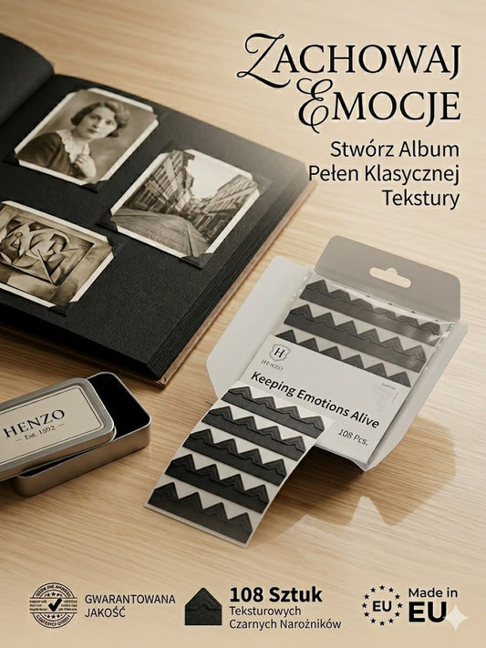 Fotoprzylepce Henzo czarne 108 szt. 1842200