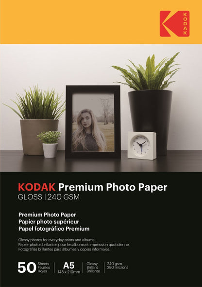 Kodak Premium Glossy Photo Paper 240 gsm / 4R / 10x15cm / 50 sheets / 740096