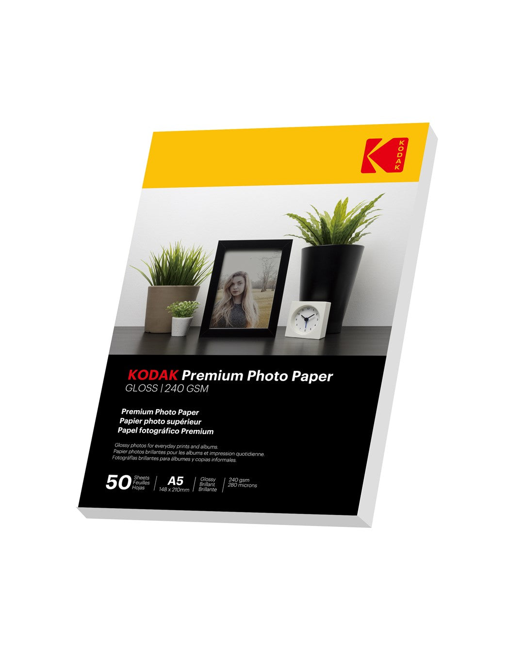 Papier fotograficzny błyszczący Kodak Premium 240 g/m2/ A5 / 15x21 cm / 50 szt / 891727 - zdjęcie 3