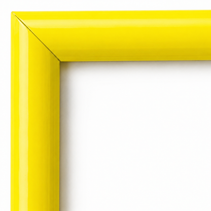 Ramka plastikowa 21x29,7 cm BB2130Y — żółta, szkło – detal produktu