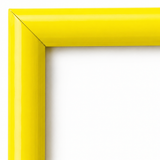 Ramka plastikowa 21x29,7 cm BB2130Y — żółta, szkło – detal produktu