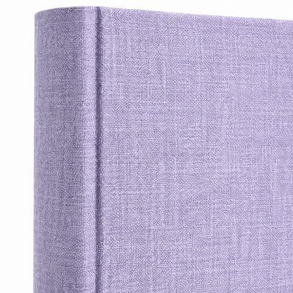 KDH46200LINENLAVENDER – detal lnianej okładki i grzbietu