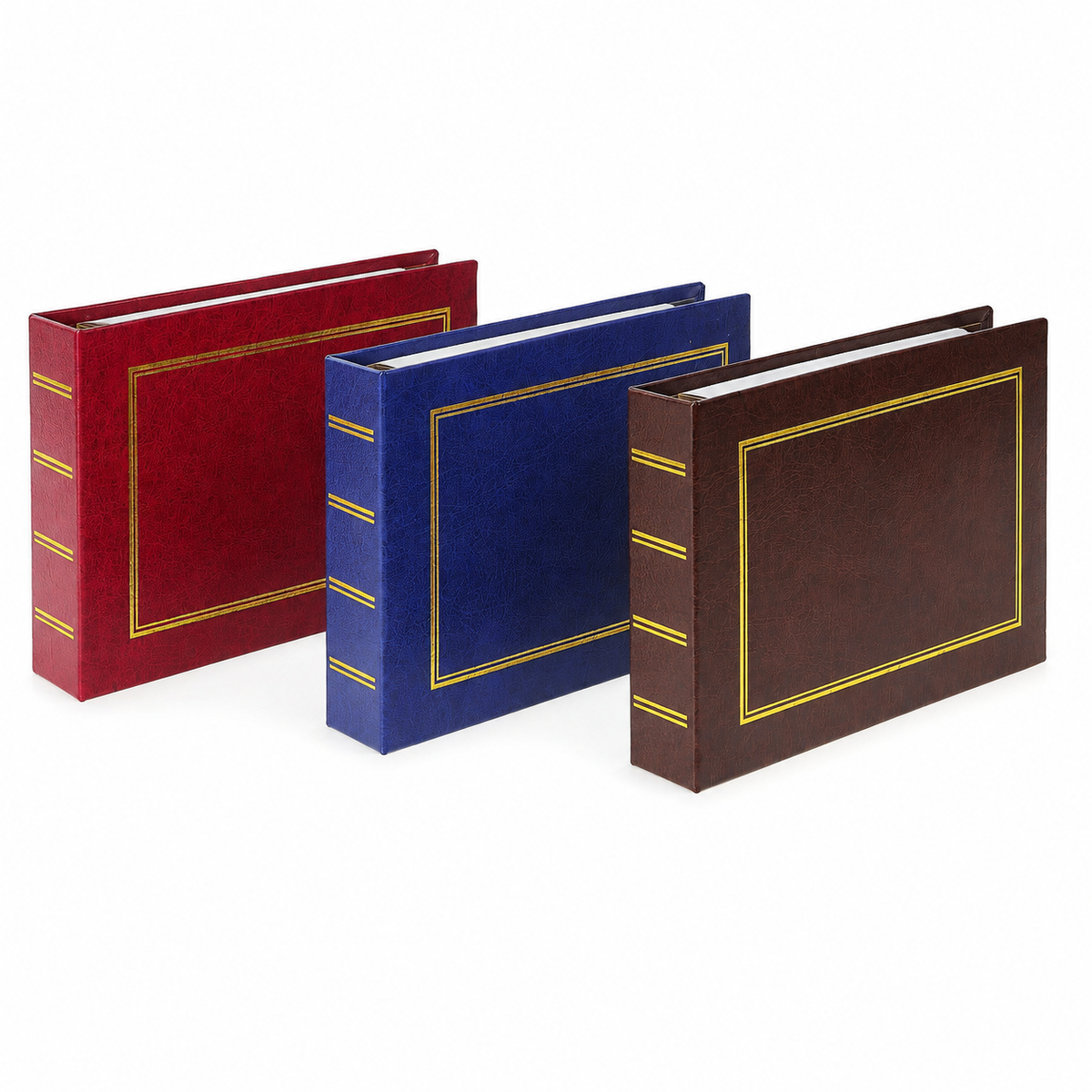 Album kieszeniowy klejony 10x15 cm 100 zdjęć MM46100VHORIZONTAL — ujęcie od strony grzbietu