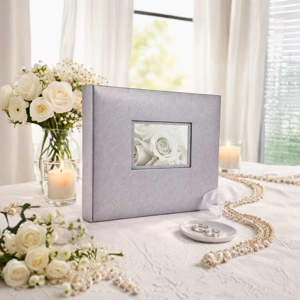 Album tradycyjny szyty 32x24 cm 60 stron DBCH30LOVESILVERB - zdjęcie 2