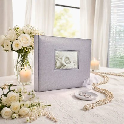 Album tradycyjny szyty 32x24 cm 60 stron DBCH30LOVESILVERB - zdjęcie 2