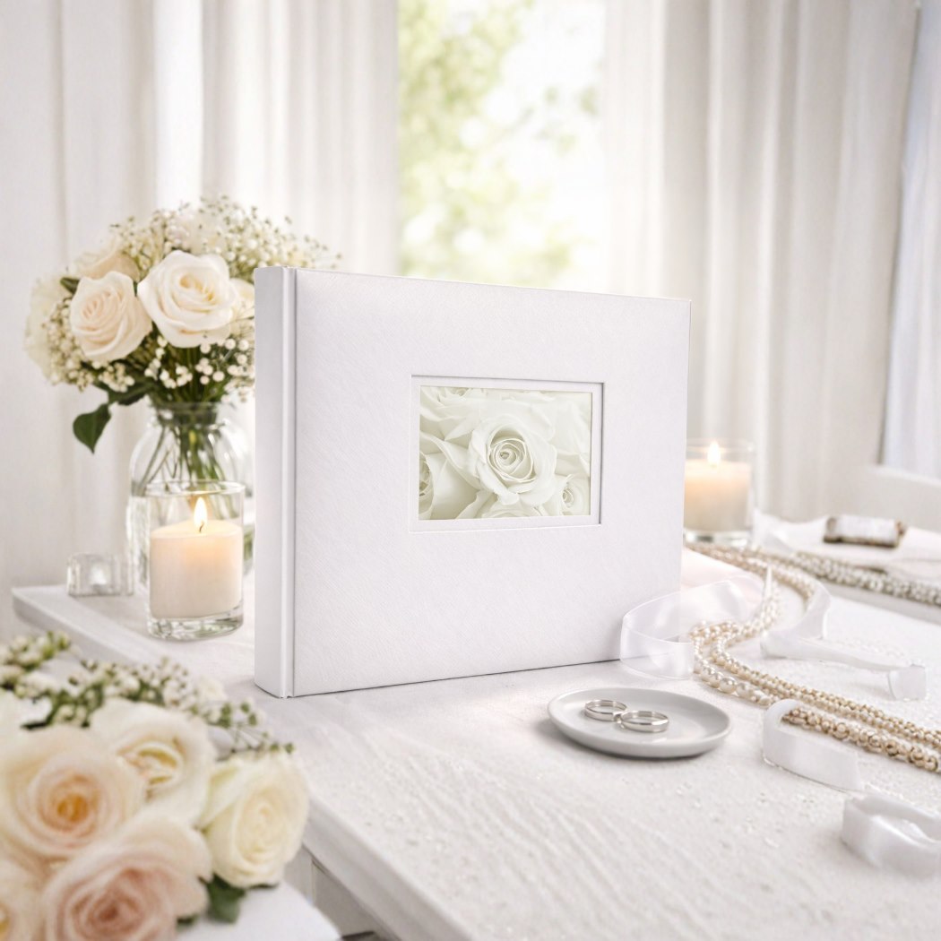 Album tradycyjny szyty 32x24 cm 60 stron DBCH30LOVEWHITE - zdjęcie 2