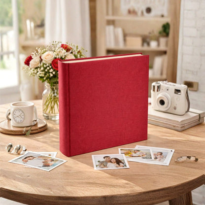 Album tradycyjny szyty 29x32 cm 60 stron DBCL30LINENMAGENTA - zdjęcie 2
