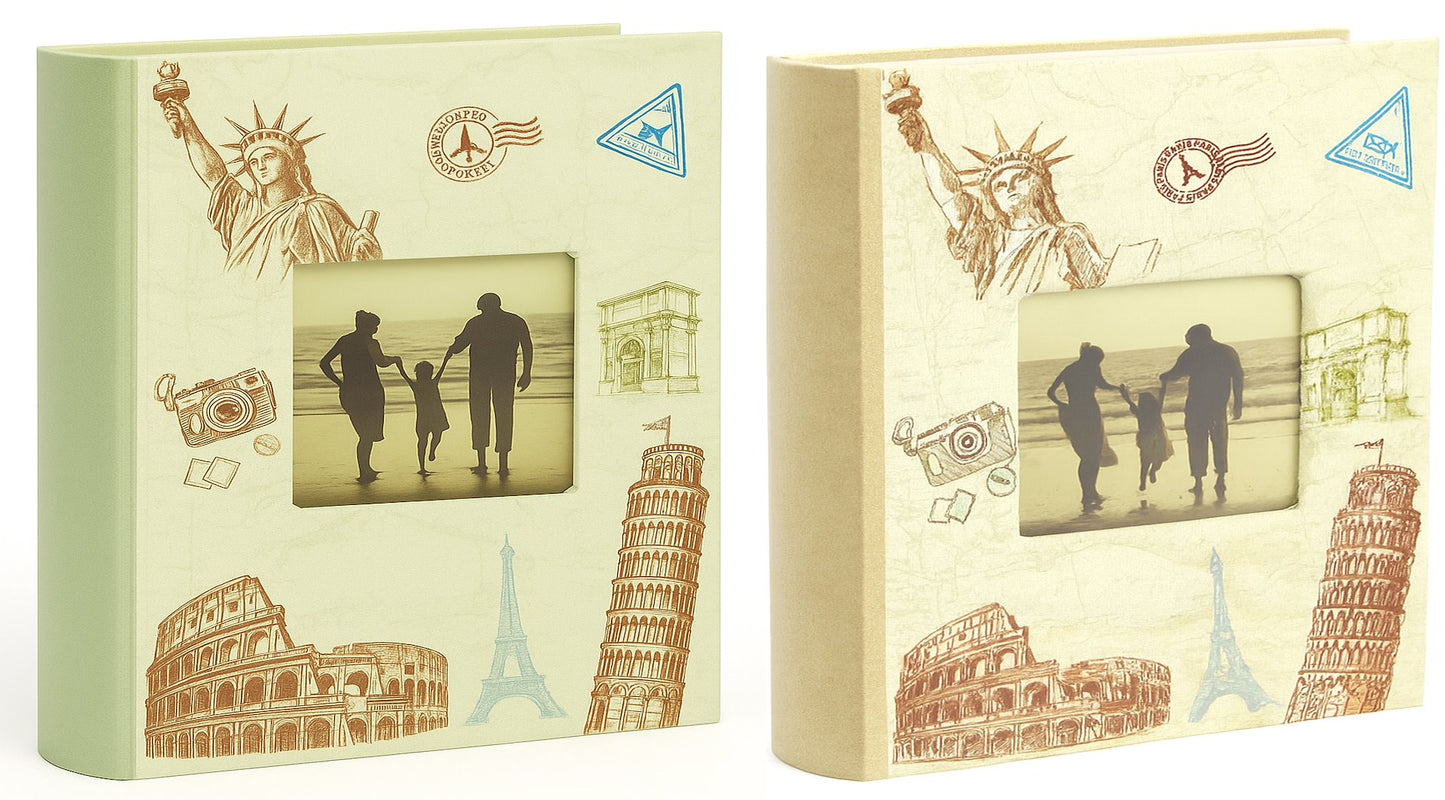 Album tradycyjny szyty 29x32 cm 60 stron DBCL30TRAVEL5B - zdjęcie 2