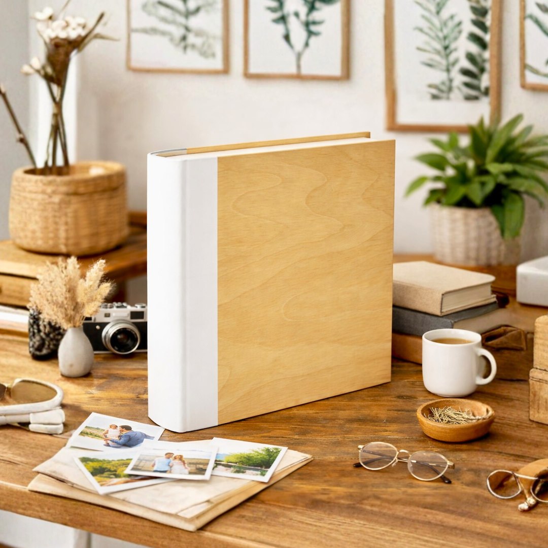 Album tradycyjny szyty 29x32 cm 60 stron DBCL30WOODWHITE
