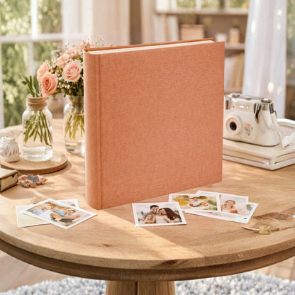 Album tradycyjny szyty 29x32 cm 100 stron DBCL50LINENNUTMEG - zdjęcie 2