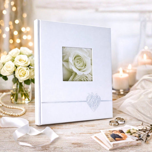 Album tradycyjny szyty 24x29 cm 40 stron DBCS20HEARTSILVERB