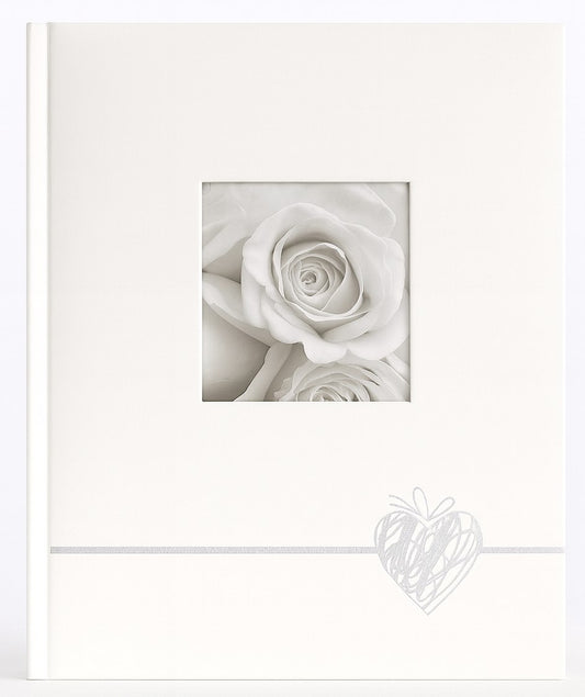 Album tradycyjny szyty 24x29 cm 40 stron DBCS20HEARTSILVERB - zdjęcie 2