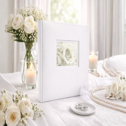 Album tradycyjny szyty 24x29 cm 40 stron DBCS20LOVEWHITEB