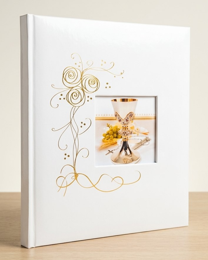 Album tradycyjny szyty 24x29 cm 40 stron DBCS20MOMENT07KOMUNIA