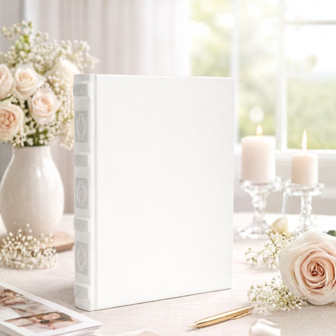 Album tradycyjny szyty 24x29 cm 40 stron DBCS20SNOWWHITEB