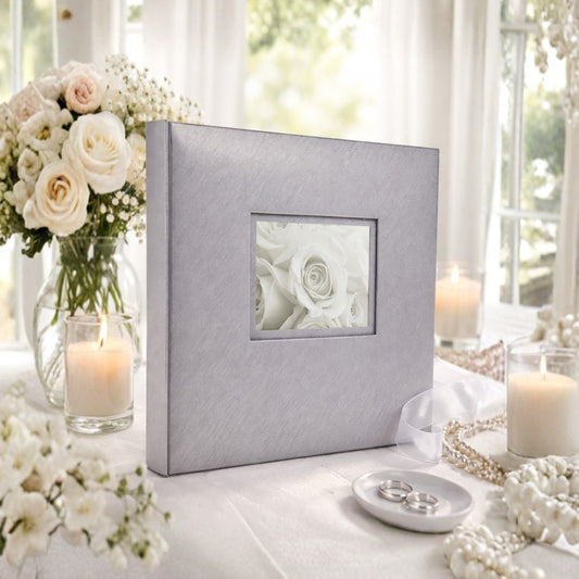 Album tradycyjny szyty 24x24 cm 20 stron DBCSS10LOVESILVERB