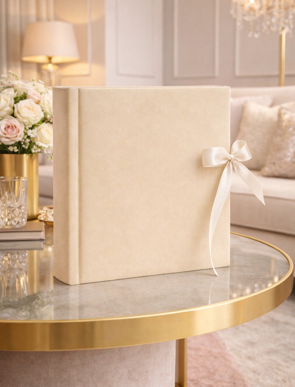 Album tradycyjny szyty 25x25 cm 40 stron DBCSS20VELVETHONEYB - zdjęcie 4