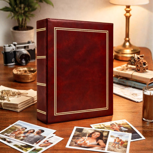 Album kieszeniowy klejony 10x15 cm 100 zdjęć DPH46100C-BURGUNDY