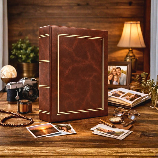 Album kieszeniowy klejony 10x15 cm 200 zdjęć DPH46200C-BROWN