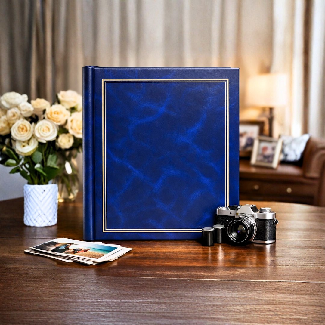 Album samoprzylepny spirala 23x28 cm 20 stron DRS10C-BLUE - zdjęcie 2
