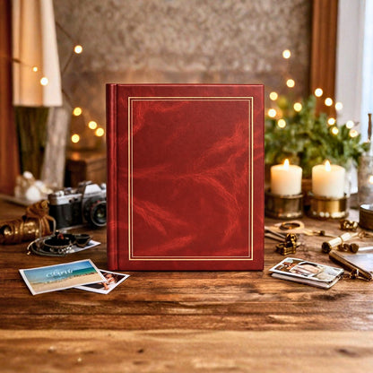 Album samoprzylepny spirala 23x28 cm 20 stron DRS10C-BURGUNDY - zdjęcie 2