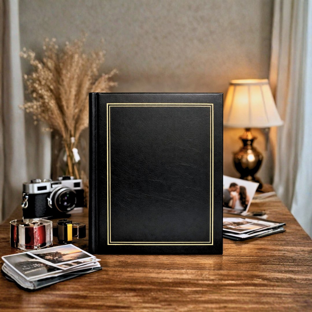 Album samoprzylepny spirala 23x28 cm 40 stron DRS20C-BLACK - zdjęcie 2
