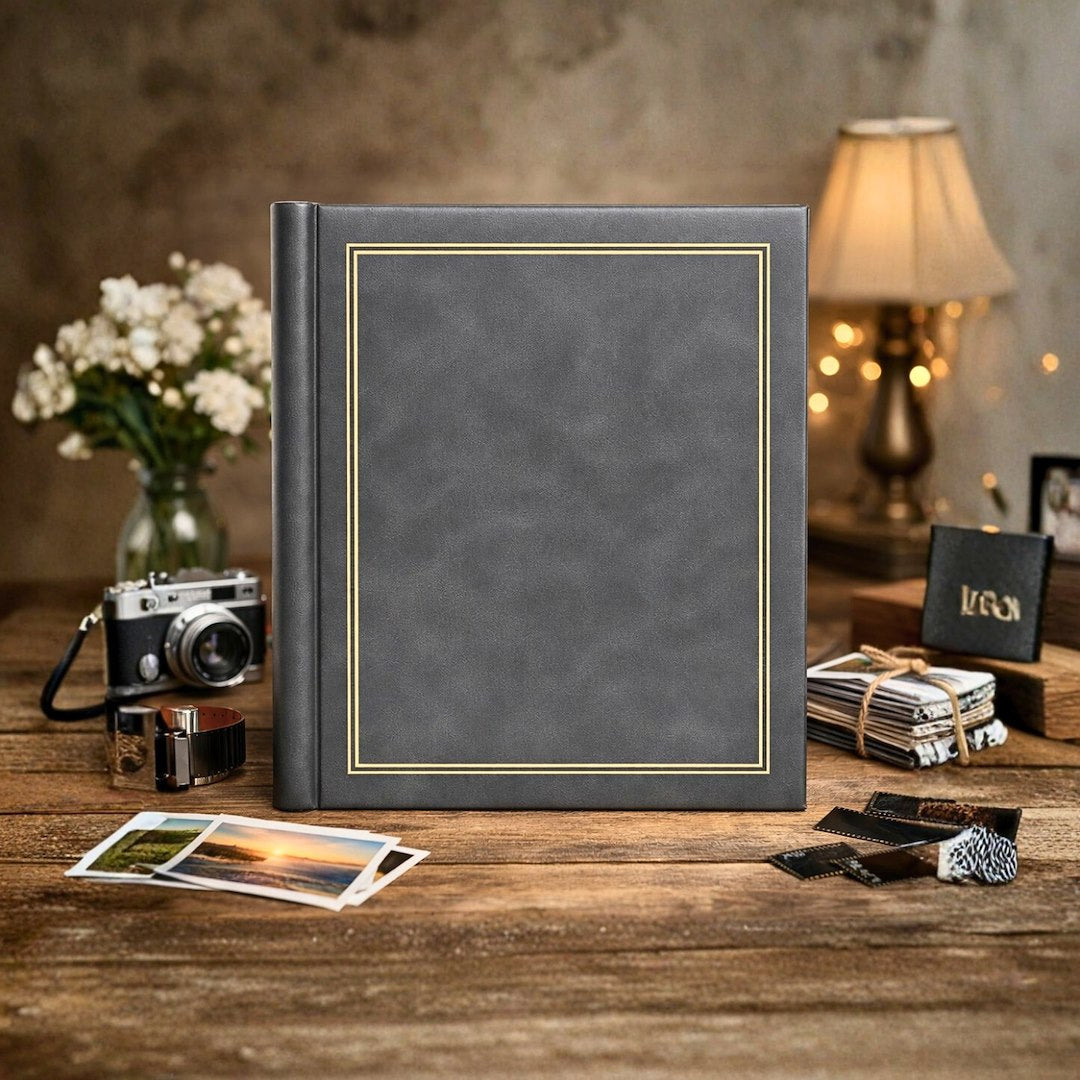 Album samoprzylepny spirala 23x28 cm 40 stron DRS20C-GREY - zdjęcie 2