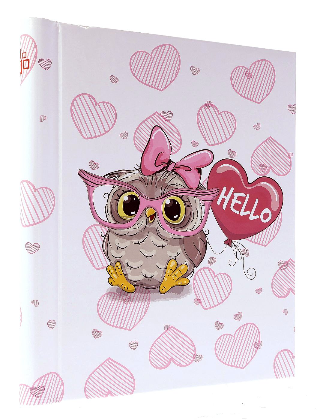 Album samoprzylepny spirala 23x28 cm 40 stron DRS20HELLOOWLPINK - zdjęcie 2