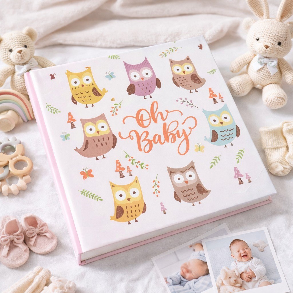 Album kieszeniowy szyty 10x15 cm 200 zdjęć KD46200BABY06