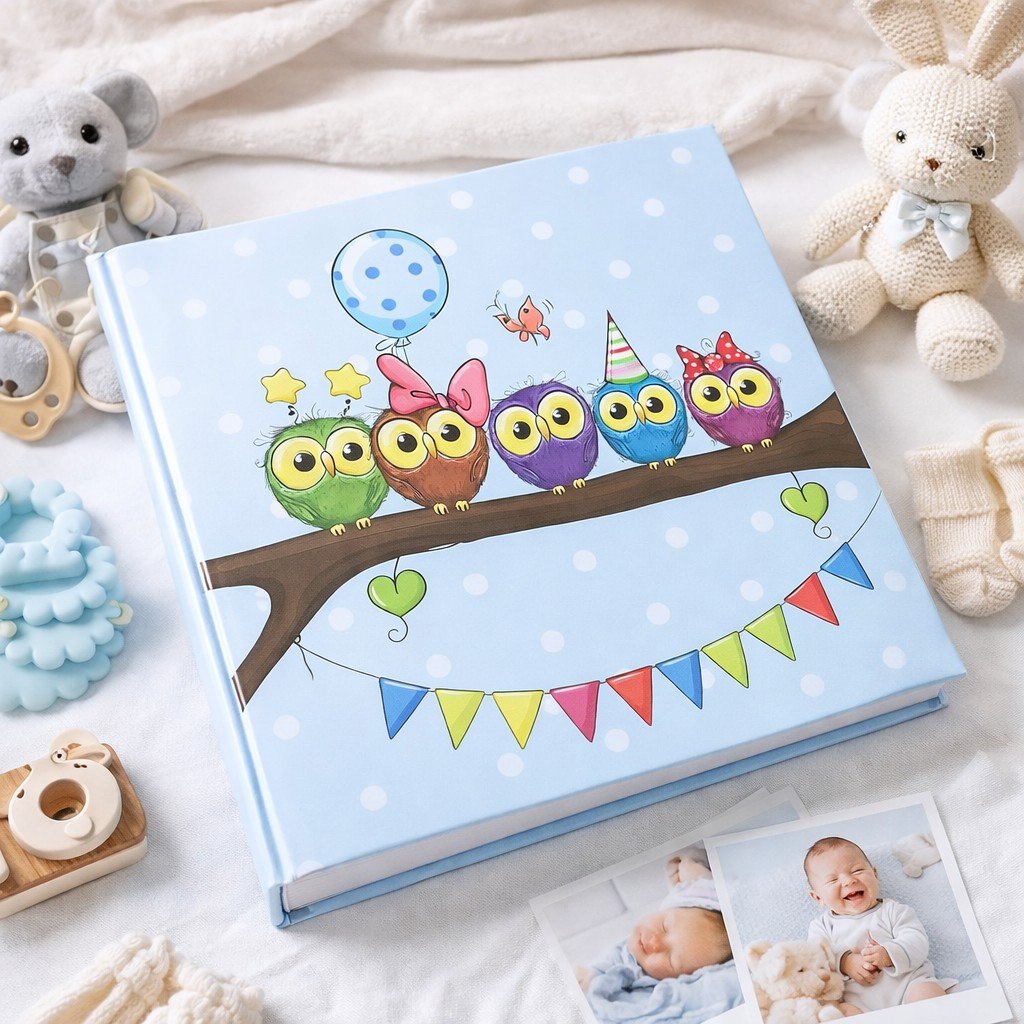 Album kieszeniowy szyty 10x15 cm 200 zdjęć KD46200BABY15
