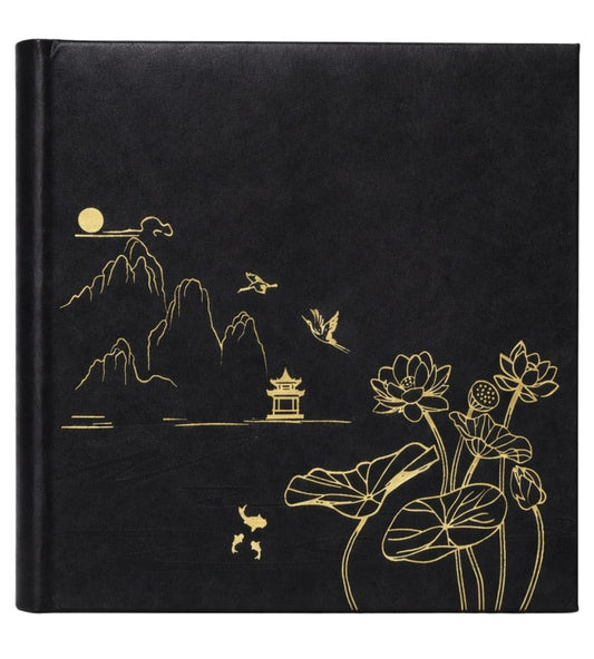 Album kieszeniowy szyty 10x15 cm 200 zdjęć KD46200LOTUS-BLACK