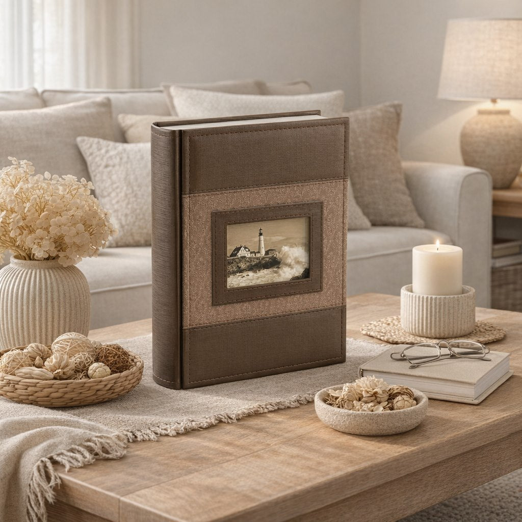 Album kieszeniowy szyty 15x21 cm 50 zdjęć KD6850FASHIONBROWN