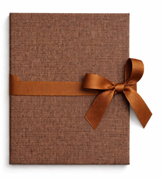 Album typu "jamnik" 13x18/12 LP57 LINEN ESPRESSO