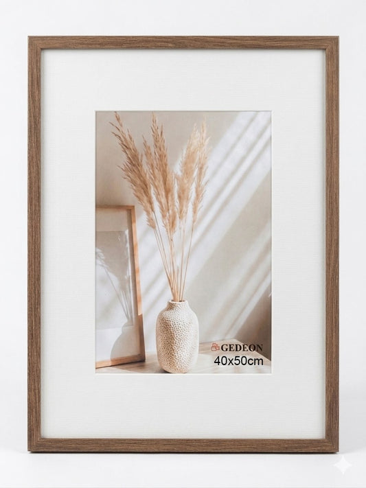 Ramka 40x50cm drewniana z pleksą M340P (20x12mm)