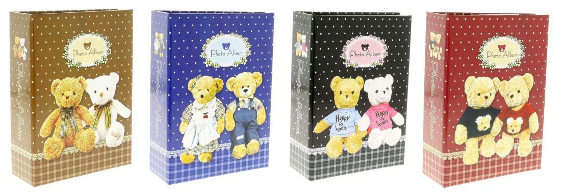 Album kieszeniowy klejony 10x15 cm 200 zdjęć MM46200MBEARS